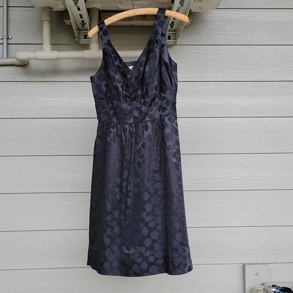 NWT White House Black Market Silk Black Dress Size 6 - Picture 7 of 16